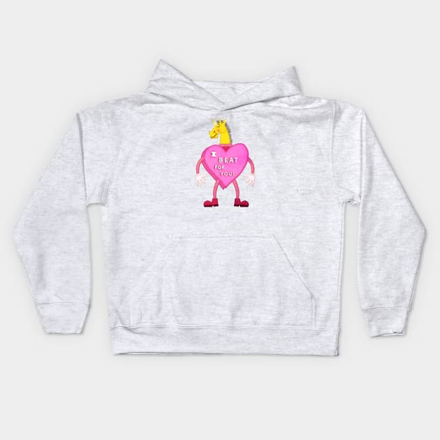 I beat for you Kids Hoodie by Thatssounicorny